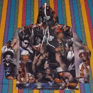 Rap Hip Hop All Over Print Hoodie 2 Pac Notorious Big Snoop Dogg Nas Jay Z